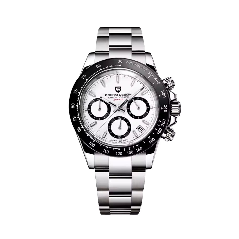 PD-1644 White Chronograph